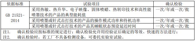 复印机、打印机节能认证审厂标准